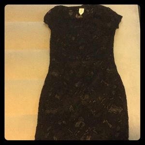 Black lace dress